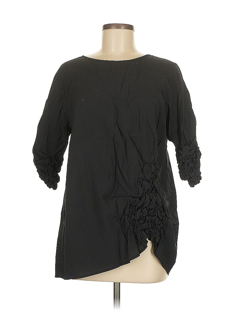 Cos Black 3/4 Sleeve Blouse Size EU 40 / US 10 - photo 1