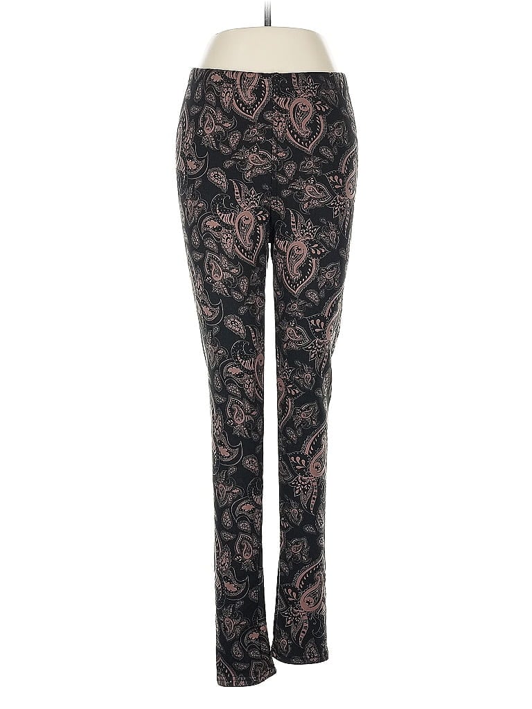 Just Cozy Paisley Black Leggings Size M - photo 1