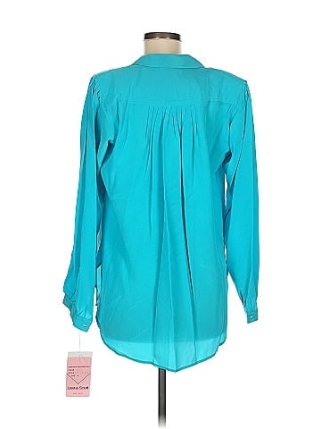 Assorted Brands Long Sleeve Silk Top (view 2)