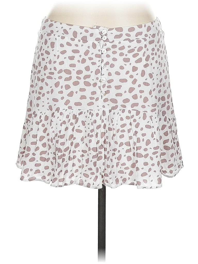 Pre-owned Girl And The Sun Casual Skirt In White