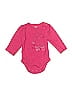 Carter's 100% Cotton Pink Long Sleeve Onesie 6-9 MO / 9 MO - photo 1
