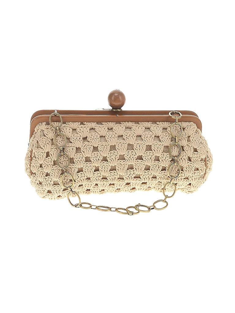 Rafe New York Gold Ivory Clutch One size - photo 1
