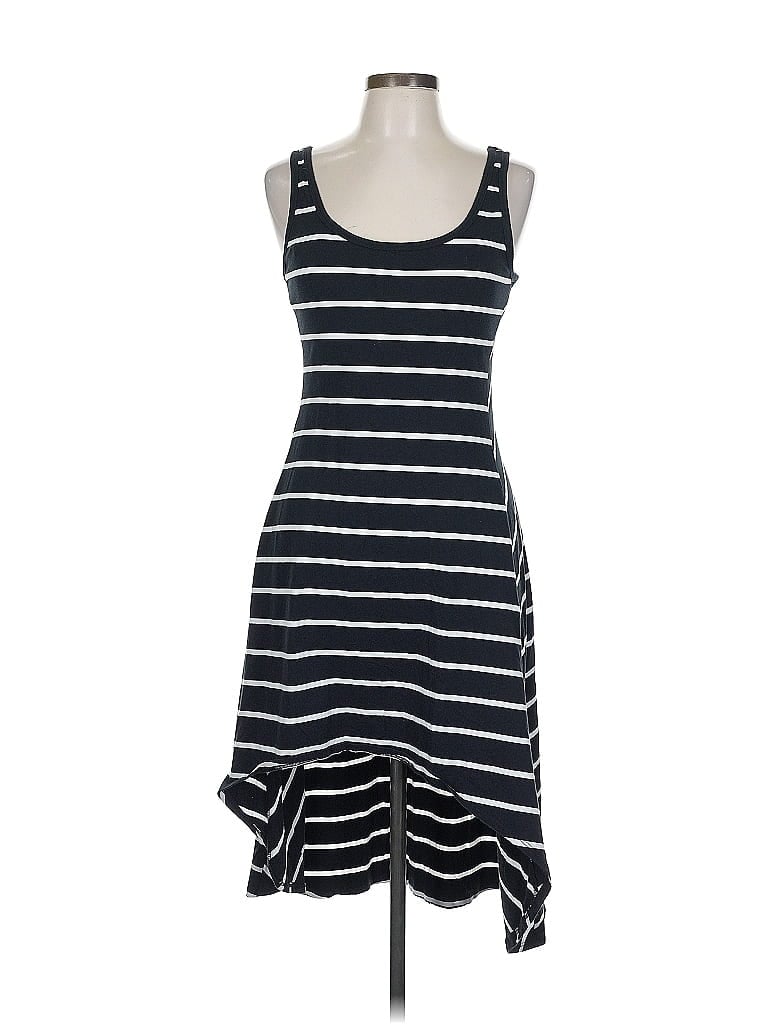 Marc New York Andrew Marc Stripes Black Casual Dress Size L - photo 1