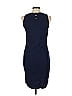 Three Dots 100% Cotton Solid Blue Casual Dress Size L - photo 2