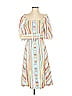 Tanya Taylor Stripes White Casual Dress Size 4 - photo 1