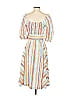 Tanya Taylor Stripes White Casual Dress Size 4 - photo 2