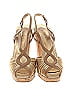 Prada Gold Metallic Leather Sandals Size EU 39 1/2 - photo 2