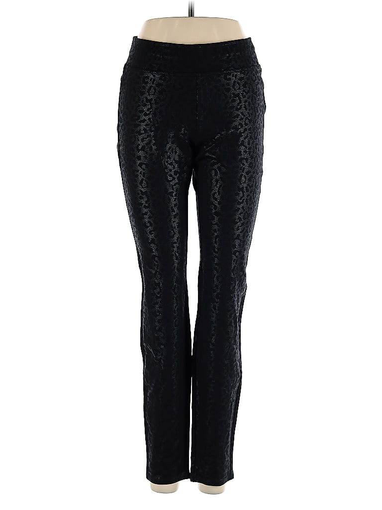 Soho JEANS NEW YORK & COMPANY Animal Print Black Active Pants Size S - photo 1