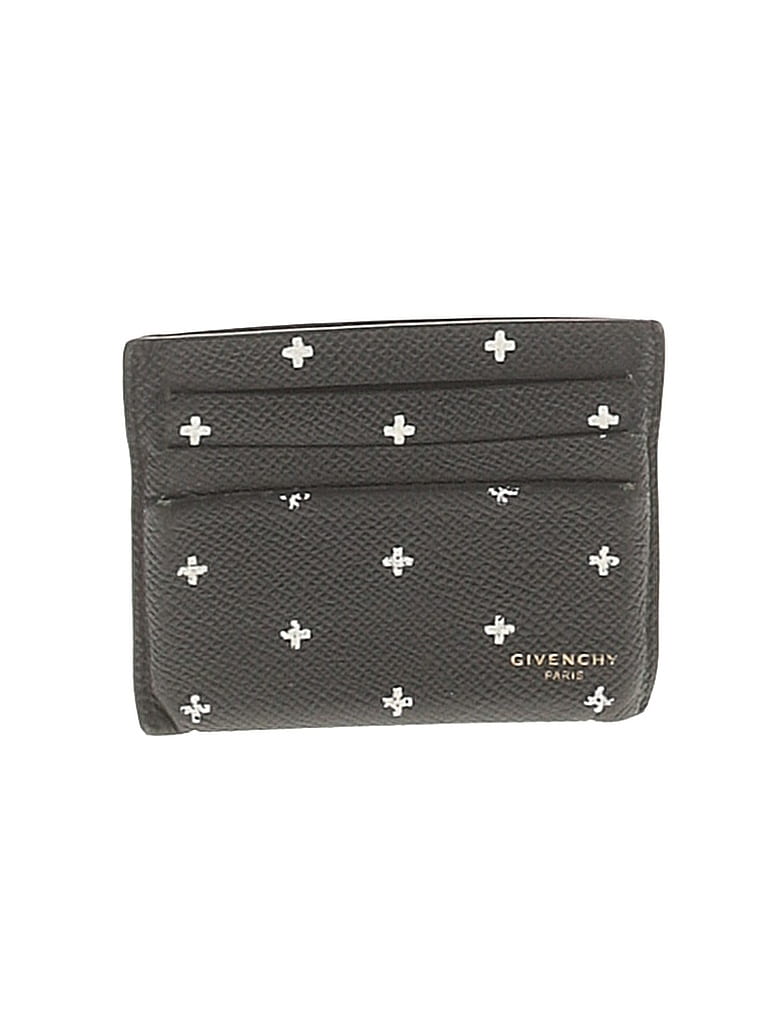 Givenchy Gray Black Leather Card Holder One size - photo 1