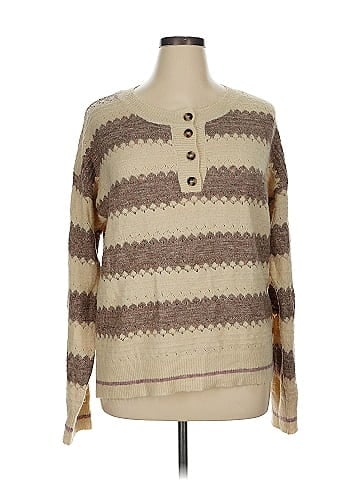 Hem & Thread Pullover Sweater (view 1)