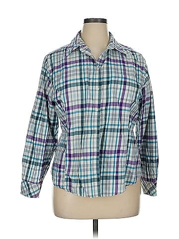 Riders by Lee 3/4 Sleeve Button-Down Shirt (view 1)
