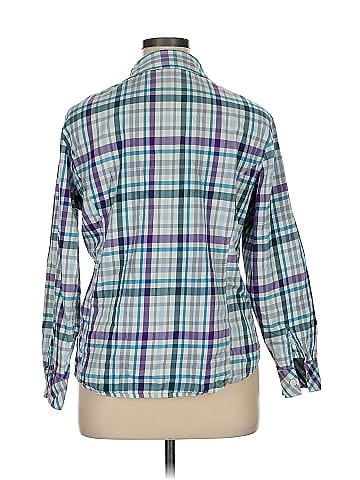 Riders by Lee 3/4 Sleeve Button-Down Shirt (view 2)