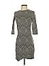 MNG Chevron-herringbone Gray Cocktail Dress Size 2 - photo 1