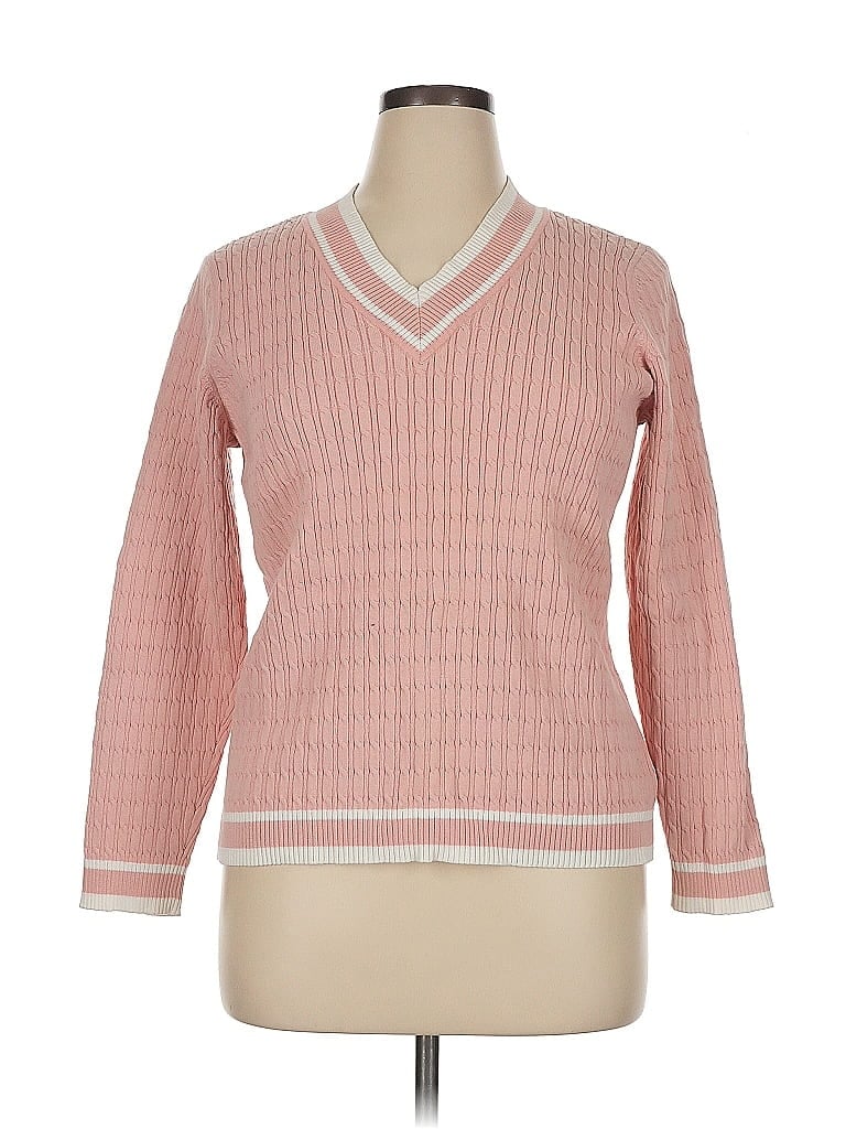 Liz Claiborne Pink Pullover Sweater Size XL - photo 1