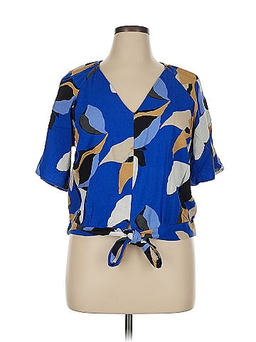 Nine West Short Sleeve Blouse (view 1)