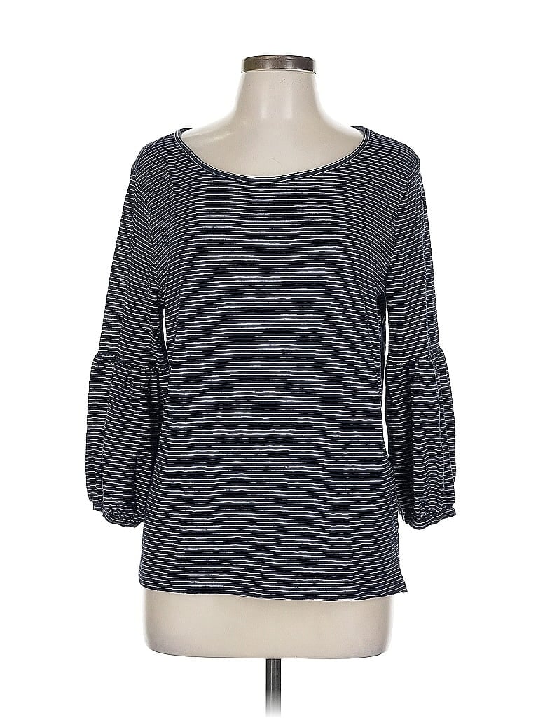 Pre-owned Ann Taylor Loft Outlet 3/4 Sleeve T-shirt In Gray