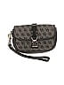 Dooney & Bourke Gray Black Leather Wristlet One size - photo 1