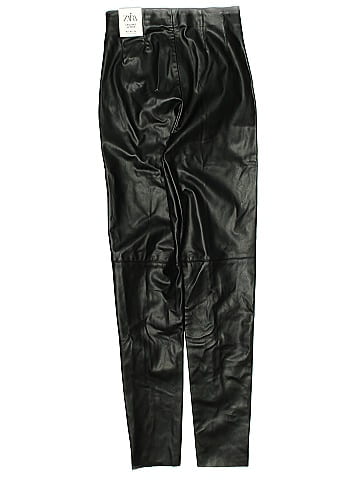 Zara Faux Leather Pants (view 2)