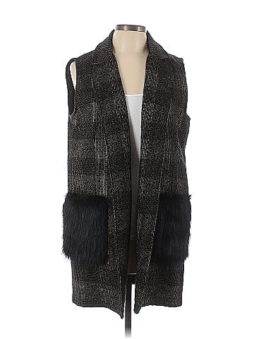 Zara Basic Faux Fur Vest (view 1)