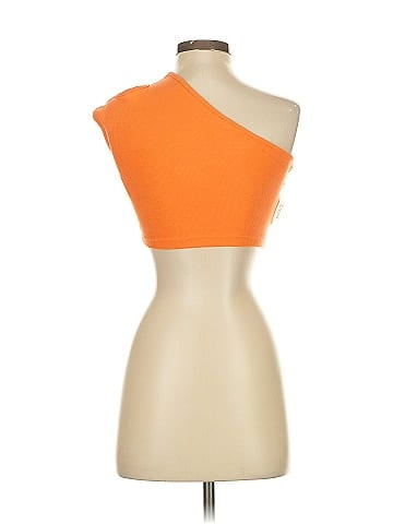 Telfar Cropped Asymmetric Tank Top (view 2)