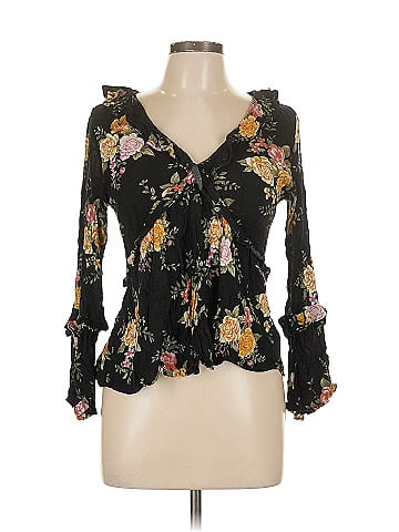 American Eagle Outfitters 3/4 Sleeve Blouse (view 1)