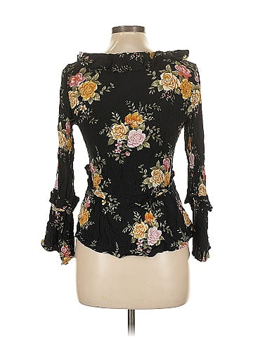 American Eagle Outfitters 3/4 Sleeve Blouse (view 2)