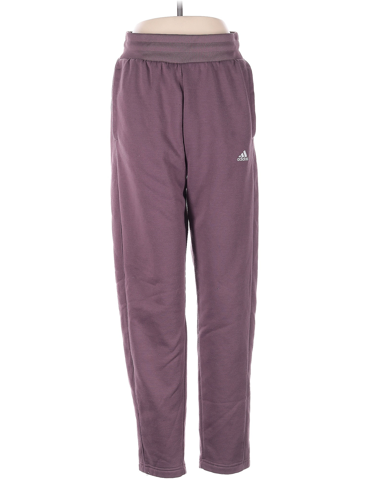 Adidas 100% Polyester Purple Sweatpants Size S