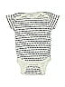 Gerber 100% Cotton Stripes Ivory Short Sleeve Onesie Size 0-3 mo - photo 1