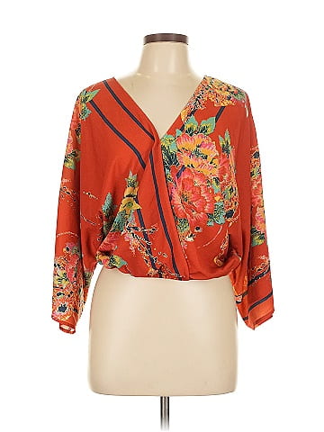 Flying Tomato 3/4 Sleeve Blouse (view 1)