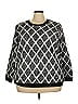 Lane Bryant Argyle Black Pullover Sweater Size 26 - photo 1