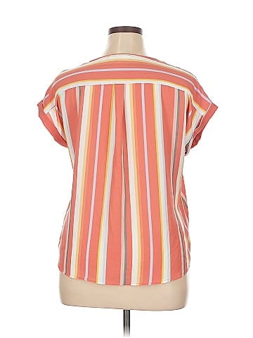 Pink Rose Short Sleeve Blouse (view 2)