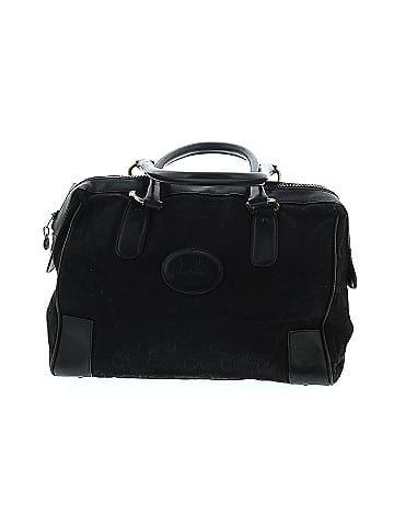 Céline Diffusion Vintage Canvas Macadam Boston Bag (view 1)