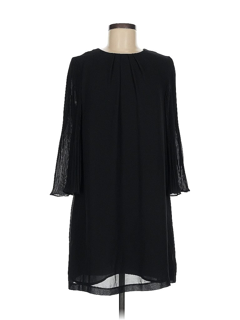 Pre-owned H&m 3/4 Sleeve Top Black Keyhole Neckline Tops