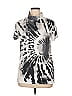 Beyond This Plane Tie-dye Gray Short Sleeve Top Size XL - photo 1