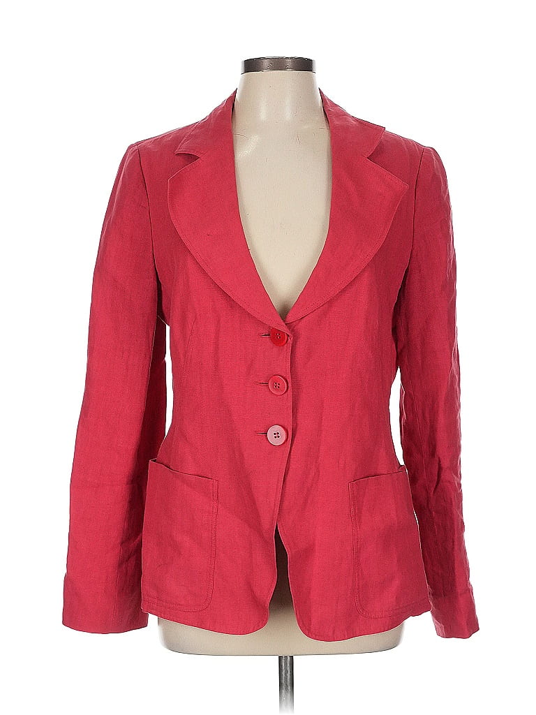 Armani Collezioni 100% Linen Red Blazer Size 12 - photo 1