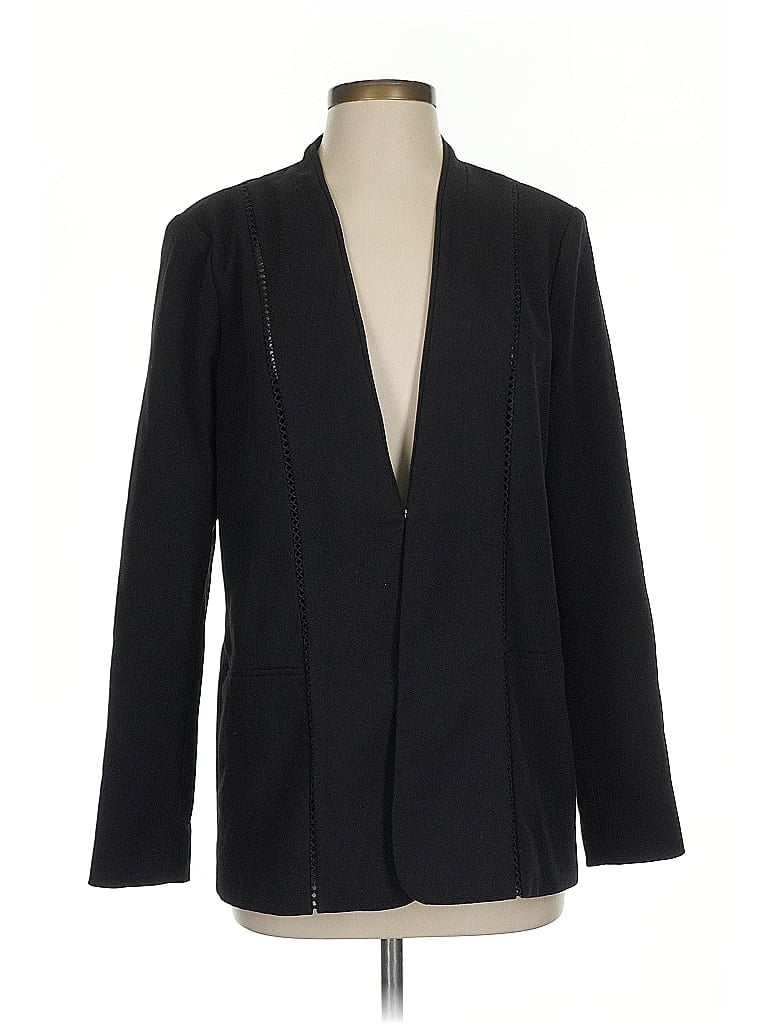 Pre-owned T Tahari Blazer Jacket In Black