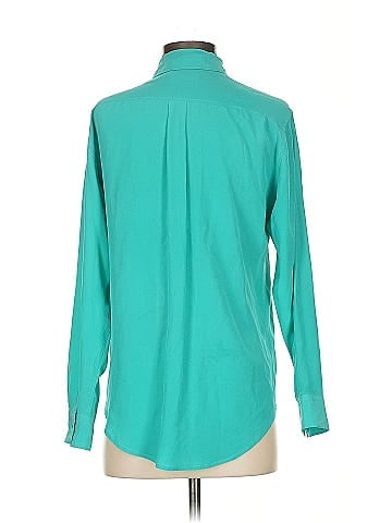 Equipment Long Sleeve Silk Top (view 2)