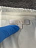 WAYF 100% Polyester Metallic Silver Long Sleeve Blouse Size L - photo 7