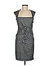 Nicole Miller Tweed Gray Cocktail Dress Size 6 - photo 1
