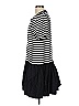 Tanya Taylor Stripes Black Casual Dress Size L - photo 5