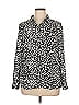 Apt. 9 100% Polyester Ivory Long Sleeve Polo Size XL - photo 1