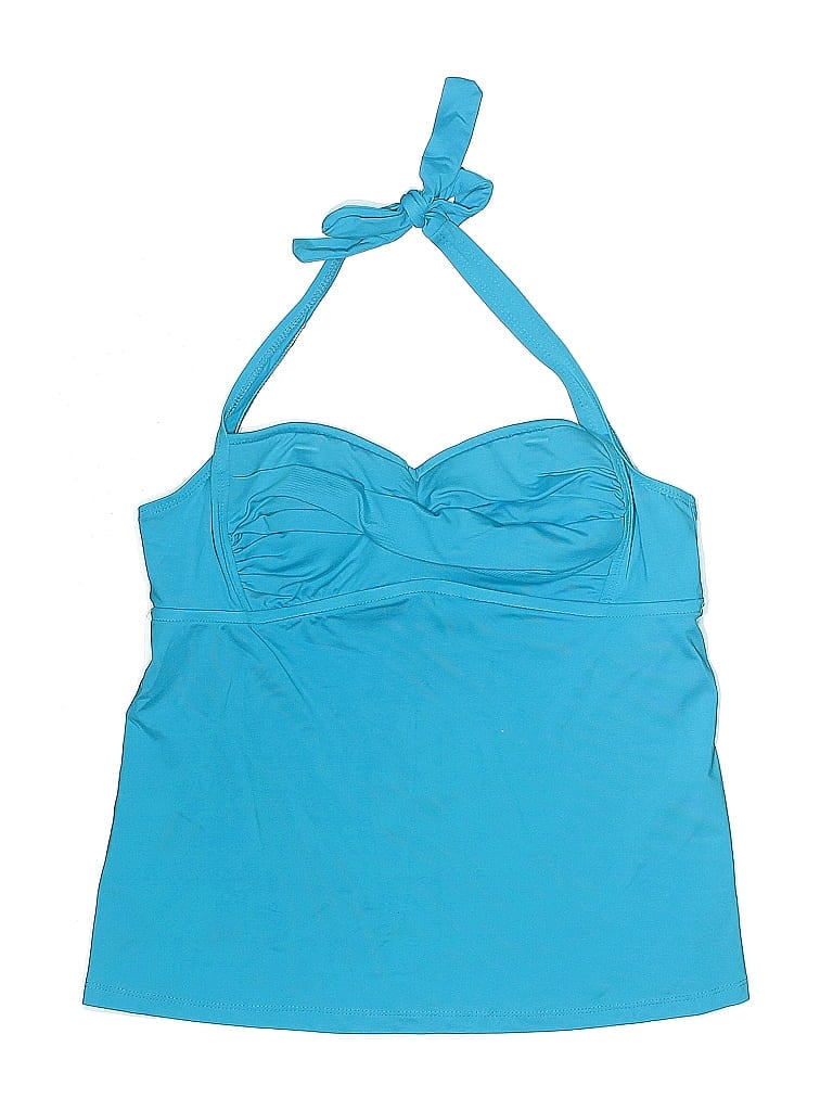 Bisou Bisou Blue Swimsuit Top Size L - photo 1