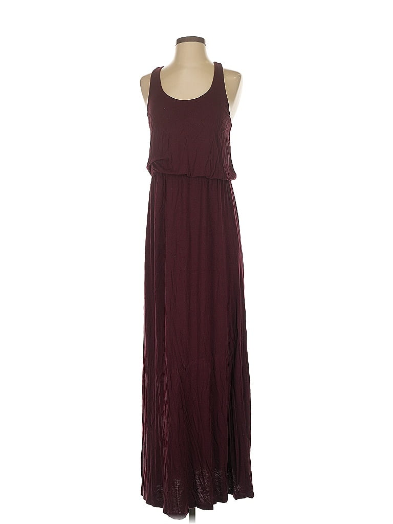 Lush Burgundy Casual Dress Size 3 - photo 1