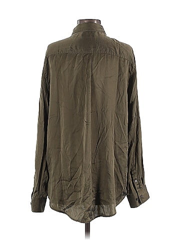 Equipment Long Sleeve Silk Top (view 2)