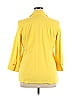 Foxcroft Yellow 3/4 Sleeve Button-Down Shirt Size XL - photo 2