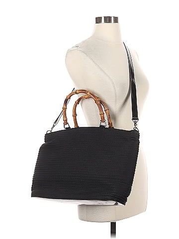 Gucci Vintage Bamboo Handle Cloth Satchel (view 2)