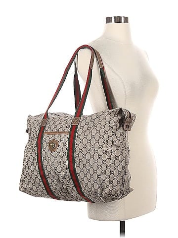 Plus Gucci Vintage Coated Canvas GG Plus Large Tote (view 2)