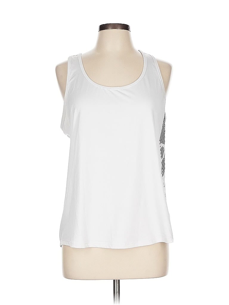 Pre-owned Bebe Tank Top White Halter Neckline Tops
