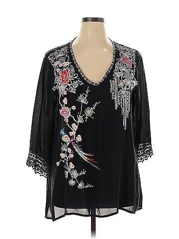 Johnny Was 3/4 Sleeve Blouse (view 1)