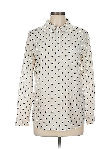 Equipment Long Sleeve Silk Top (view 1)